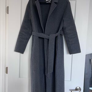 Mango Women's Dark Gray Trench Coat